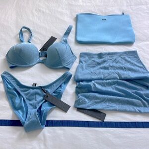 Triangl bikini with matching skirt